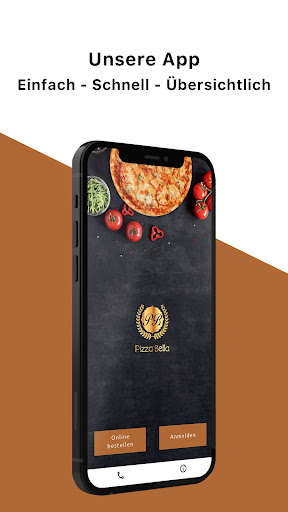 Android application Pizza Bella screenshort