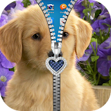 Puppy Zipper Lock Screen 2017 icon
