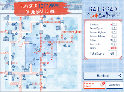 Екранна снимка на Railroad Ink Challenge
