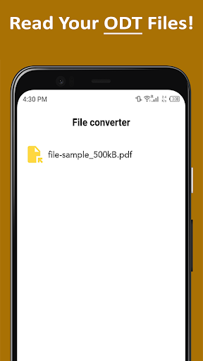 ODT File Converter to PDF/DOCX Screen 2