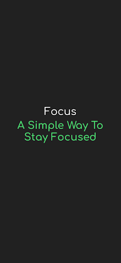 Android application Focus, and be Productive screenshort