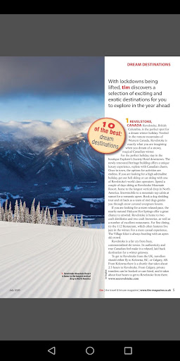tlm – the travel & leisure mag Screen 3