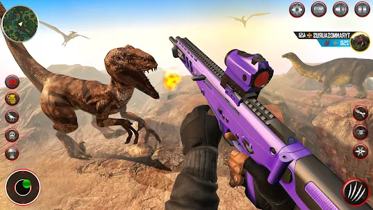真正的恐龍獵人：恐龍遊戲 3d