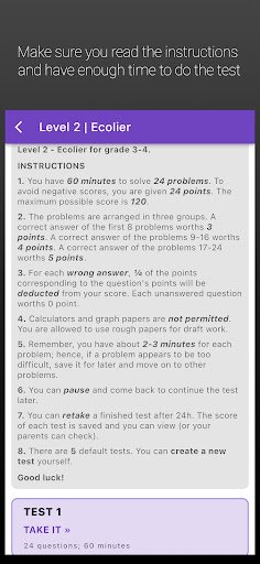 kMath - IKMC Kangaroo Math Screen 2