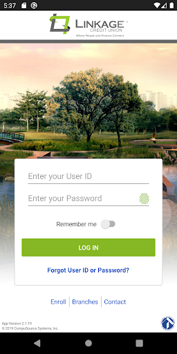 Android application Linkage Credit Union screenshort