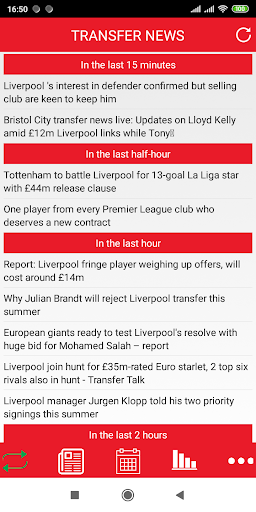 Android application Transfer News for Liverpool screenshort
