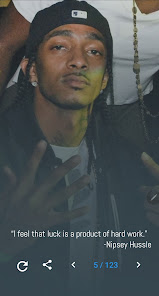 Captura de Pantalla 5 Nipsey Hussle Quotes Lyrics android