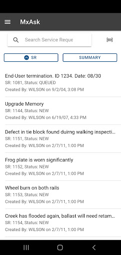 Android application MxAsk screenshort
