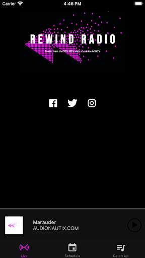 Android application Rewind Radio screenshort