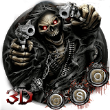 3D devil skull theme icon