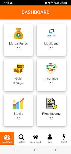 Android application Nivesh Plus screenshort