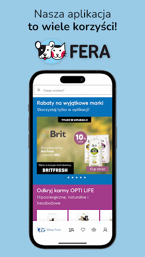 Android application Fera - sklep zoologiczny screenshort