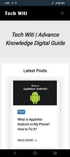 Android application Tech witi screenshort