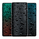 Cover Image of Télécharger Black Water Droplets Wallpaper  APK
