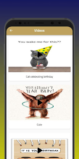 Android application Your Birthday screenshort