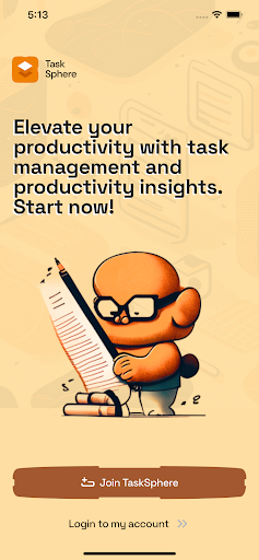 Android application Task Sphere screenshort