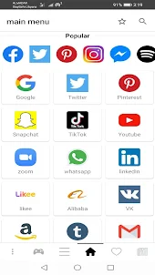 Appso: todas as redes sociais