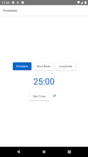 Simple Pomodoro Focus Screen 2