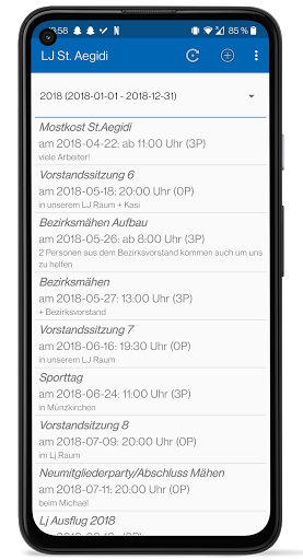 Android application Landjugend St. Aegidi screenshort