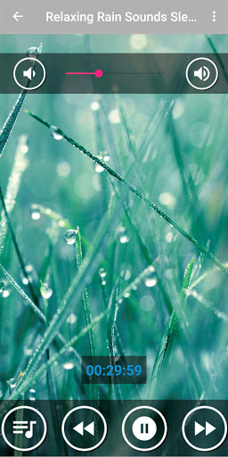 Android application Rain Relaxing Sounds for Sleep screenshort