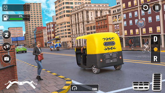 City Tuk Tuk Rickshaw Game 3D