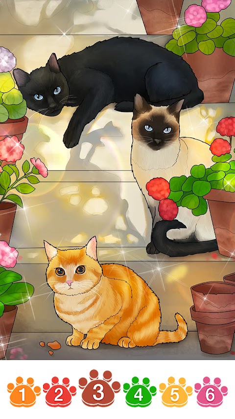 Cat coloring games-Offline paint by numberのおすすめ画像5