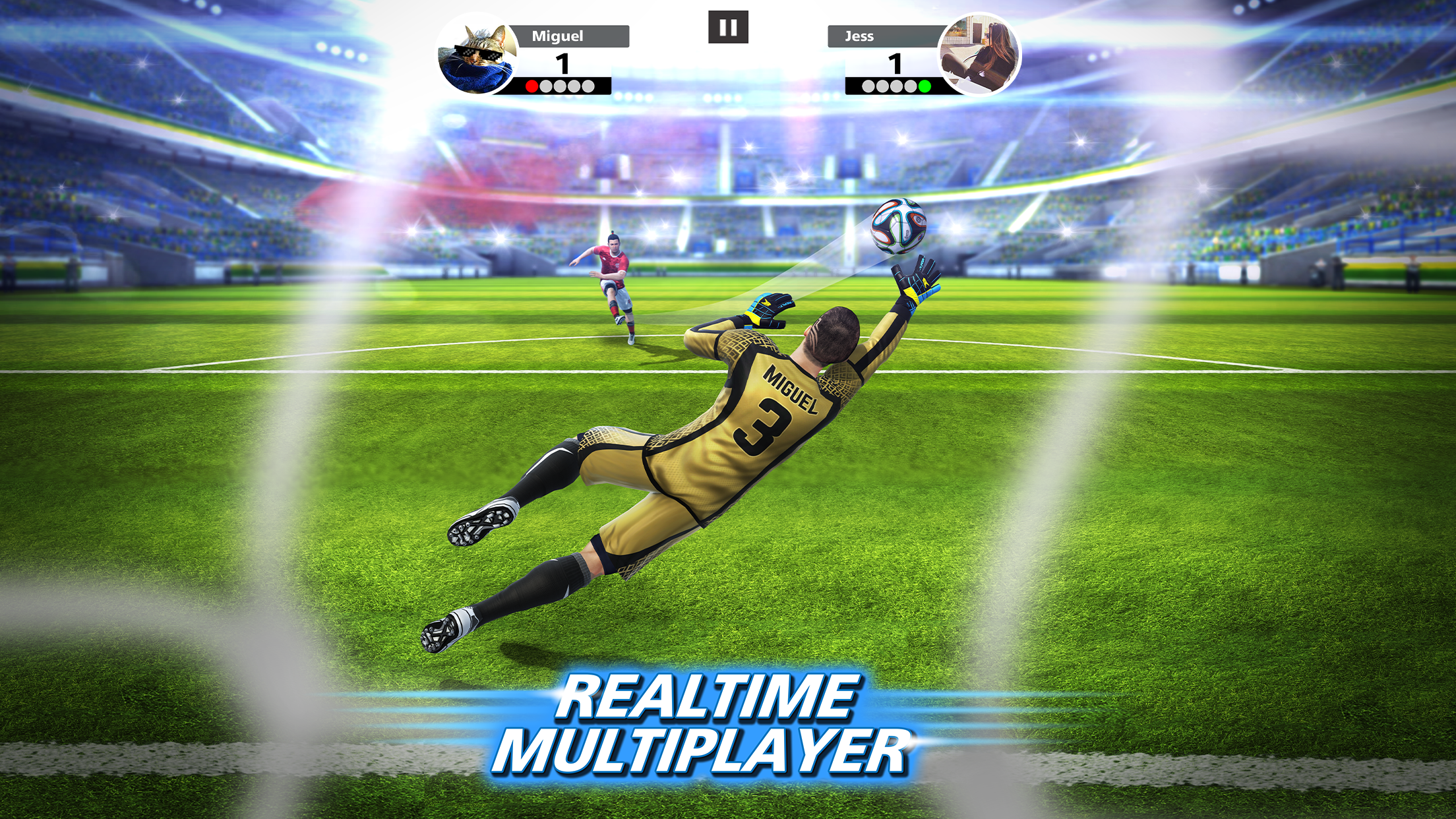 Android application Football Strike: Online Soccer screenshort