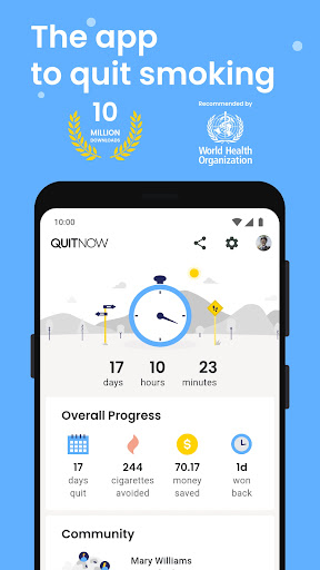 Screenshot of QuitNow: Quit smoking for good