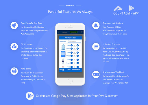 Android application Count Delivery screenshort