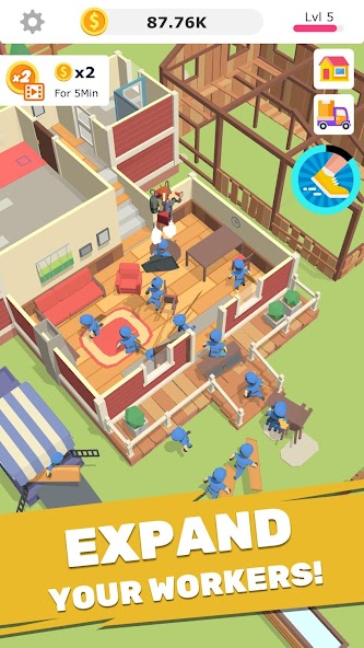 Idle Decoration Inc - Idle, Tycoon & Simulation 1.1.76 APK + Мод (Unlimited money) за Android