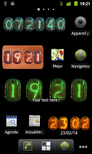 Nixie Clock Widget Screen 2