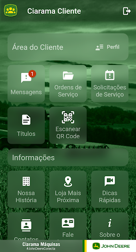 Android application Ciarama Cliente screenshort