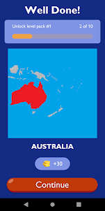 Oceania Countries Map Game