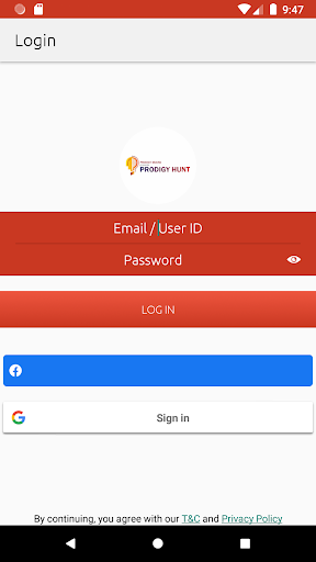 Android application Prodigy Hunt 2022-23 screenshort