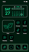Wow Green Neon - Icon Pack