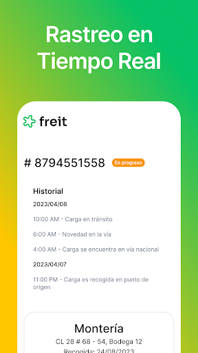 Android application Freit: Logística urbana simple screenshort