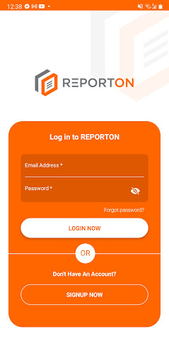 Android application ReportON screenshort