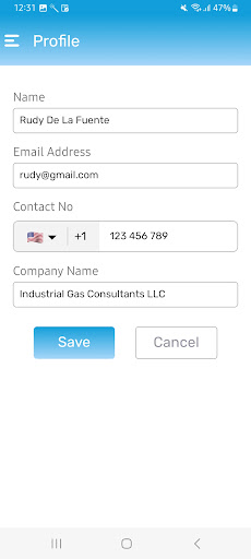 IGC H₂-CO₂ Unit Conversion App Screen 3