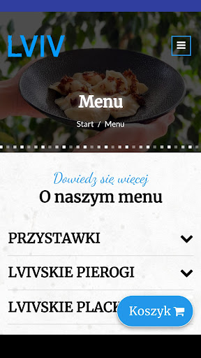 Android application Bistro Lviv screenshort