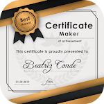 Cover Image of Download Certificate Maker - Certificate Editor With Design 1.5 APK