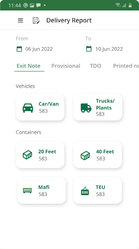 Android application PTML Management screenshort