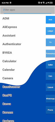 Android application M Text Launcher screenshort