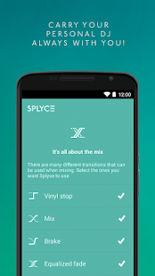 Splyce music player & automix Screenshot