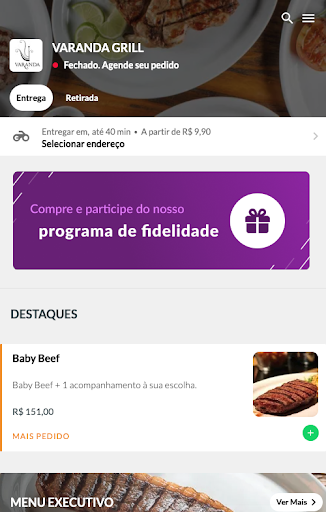 Android application VARANDA GRILL JARDINS screenshort