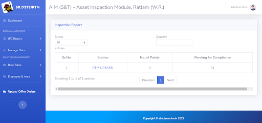 Android application AIM-S&T (RTM-W.R.) screenshort