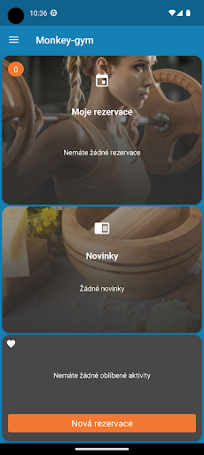 Android application Monkey-gym screenshort