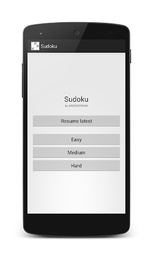 Android application Sudoku screenshort
