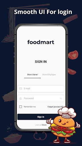 Android application Foodmart Restaurant Partner screenshort