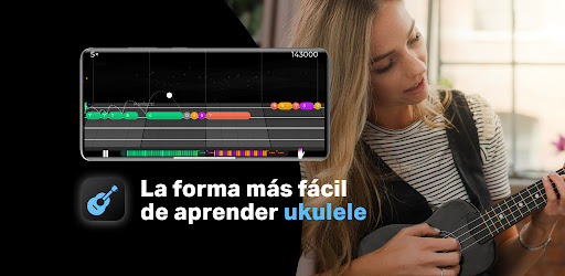 Ukelele con Yousician banner oficial de portada de la aplicación de Android