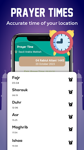 Muslim App: Quran Prayer Times Screen 2
